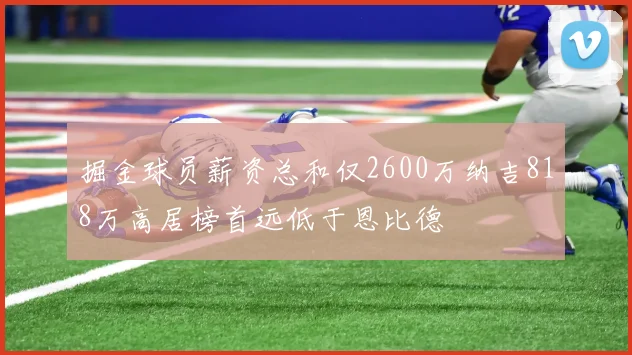 掘金球员薪资总和仅2600万纳吉818万高居榜首远低于恩比德